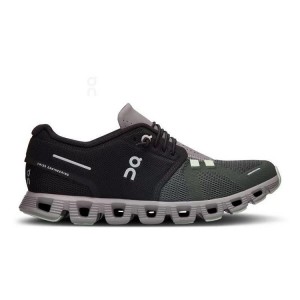 On Cloud Cloud 5 Negras Verde Oliva | PE_ON8276