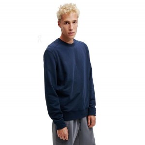 On Cloud Crew Neck Azul Marino | PE_ON9166