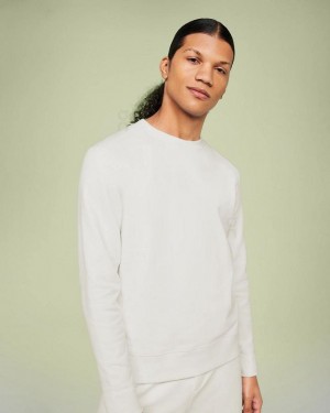 On Cloud Crew Neck Blancas | PE_ON8296