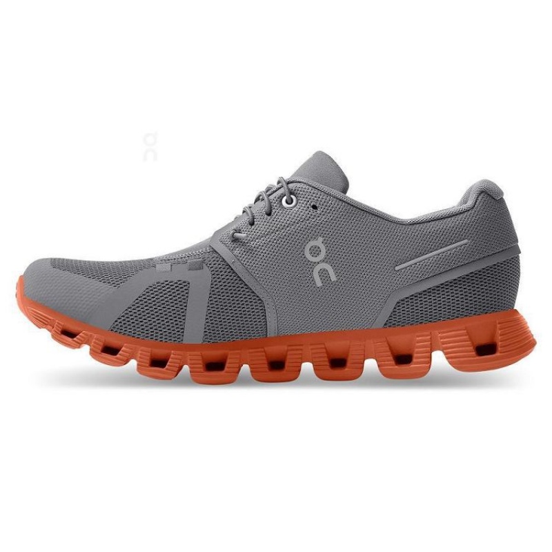 On Cloud Cloud 5 Gris Naranjas | PE_ON8424