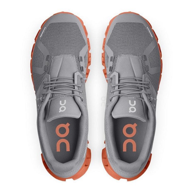On Cloud Cloud 5 Gris Naranjas | PE_ON8424
