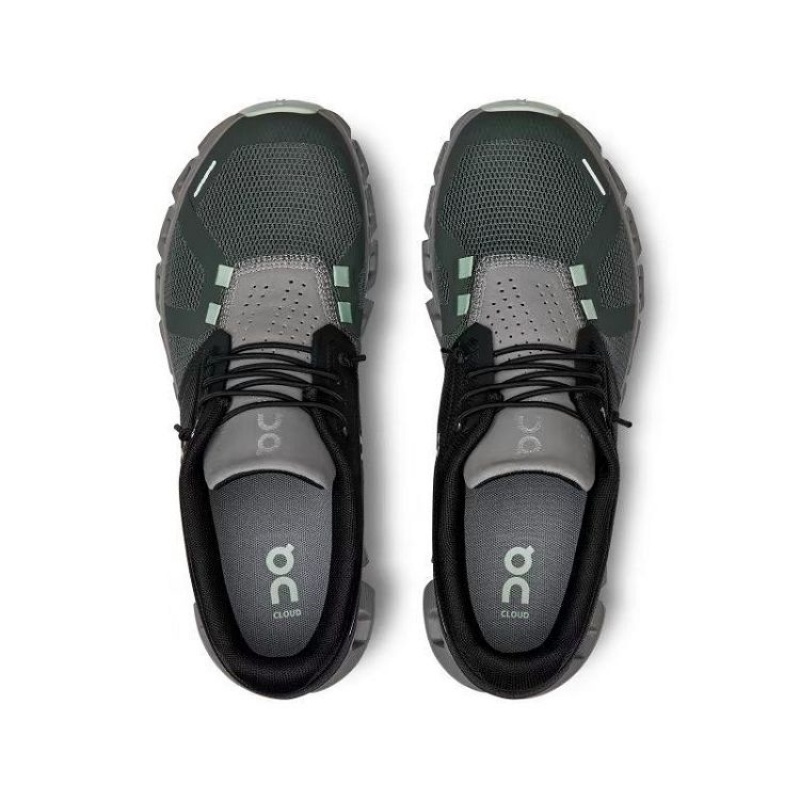 On Cloud Cloud 5 Negras Verde Oliva | PE_ON8276
