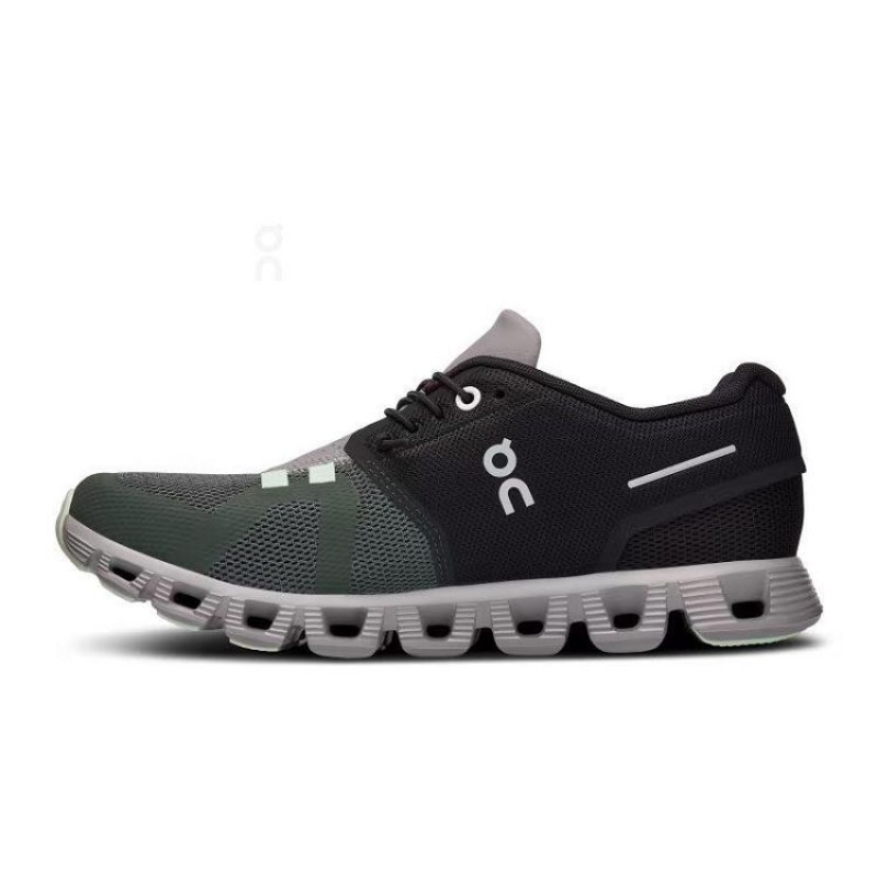 On Cloud Cloud 5 Negras Verde Oliva | PE_ON8276