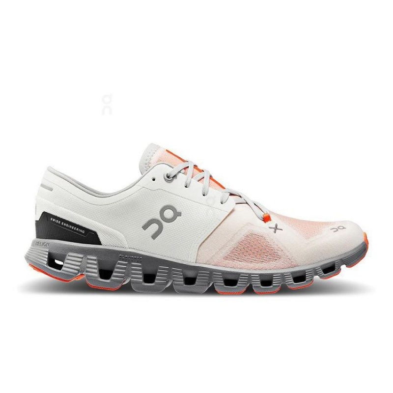 On Cloud Cloud X 3 Beige Naranjas | PE_ON8335