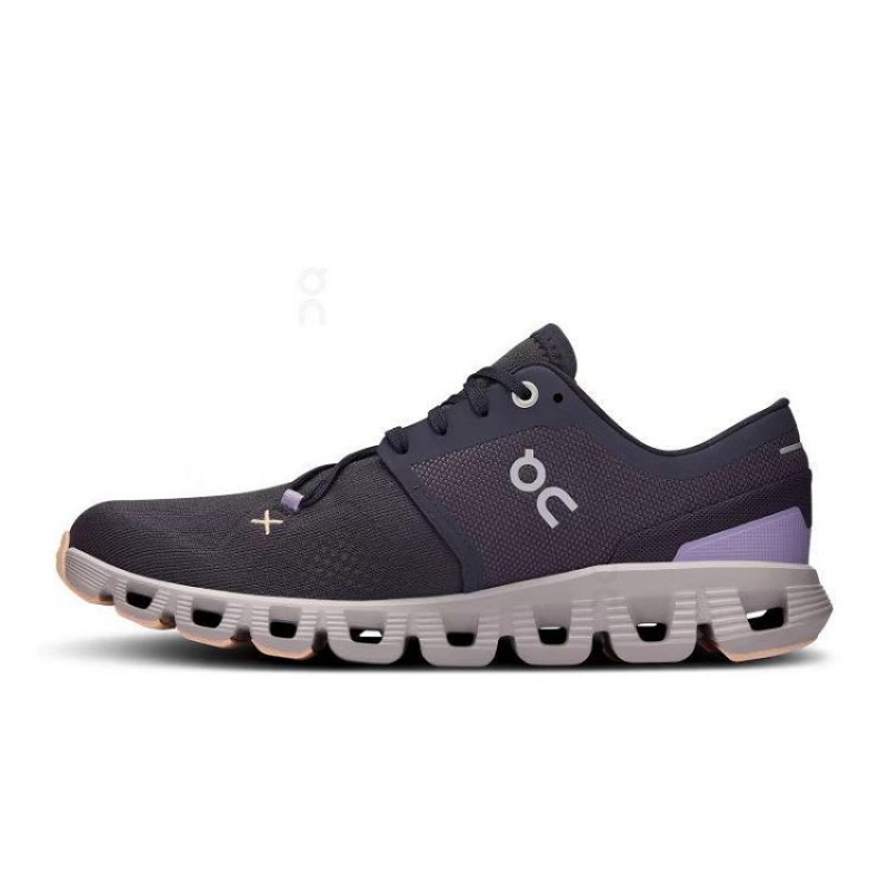 On Cloud Cloud X 3 Negras Moradas | PE_ON8502