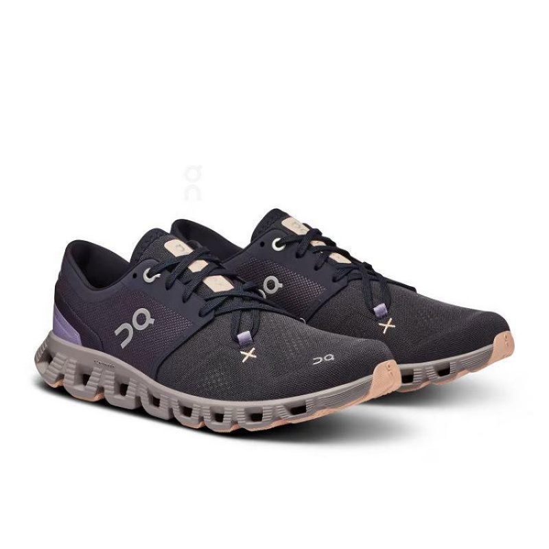 On Cloud Cloud X 3 Negras Moradas | PE_ON8502