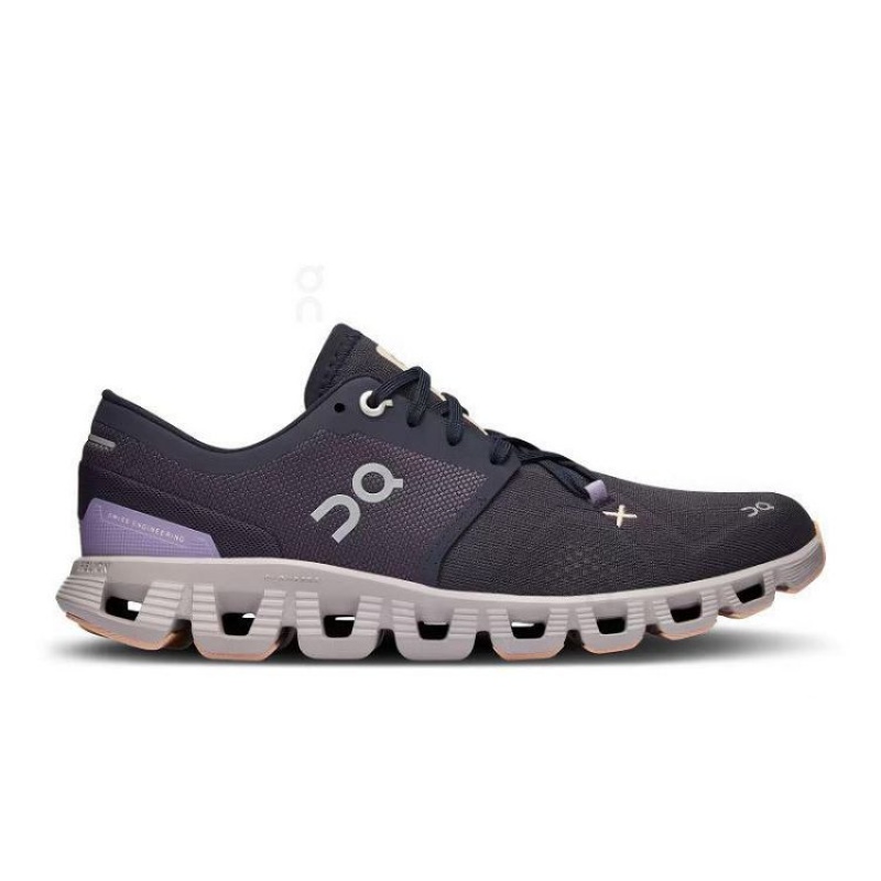 On Cloud Cloud X 3 Negras Moradas | PE_ON8502