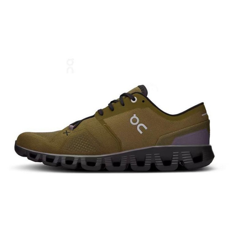 On Cloud Cloud X 3 Verde Oliva Moradas | PE_ON8712