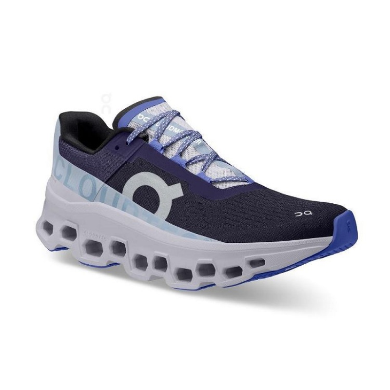 On Cloud Cloudmonster Blancas Azul Marino | PE_ON8308