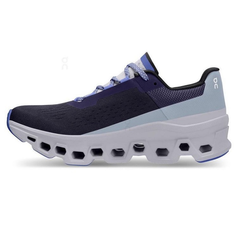 On Cloud Cloudmonster Blancas Azul Marino | PE_ON8308