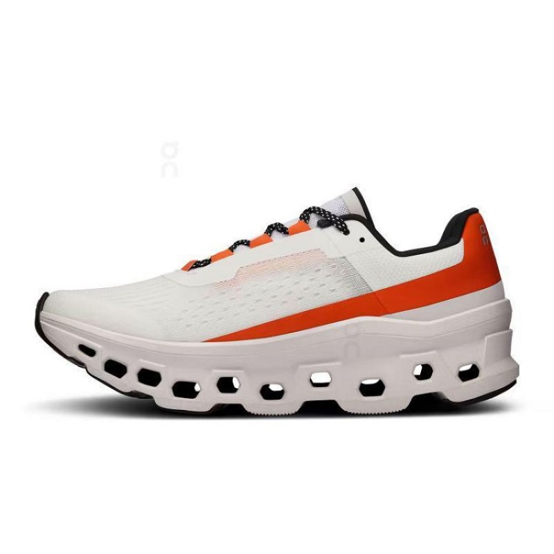 On Cloud Cloudmonster Blancas Naranjas | PE_ON8234