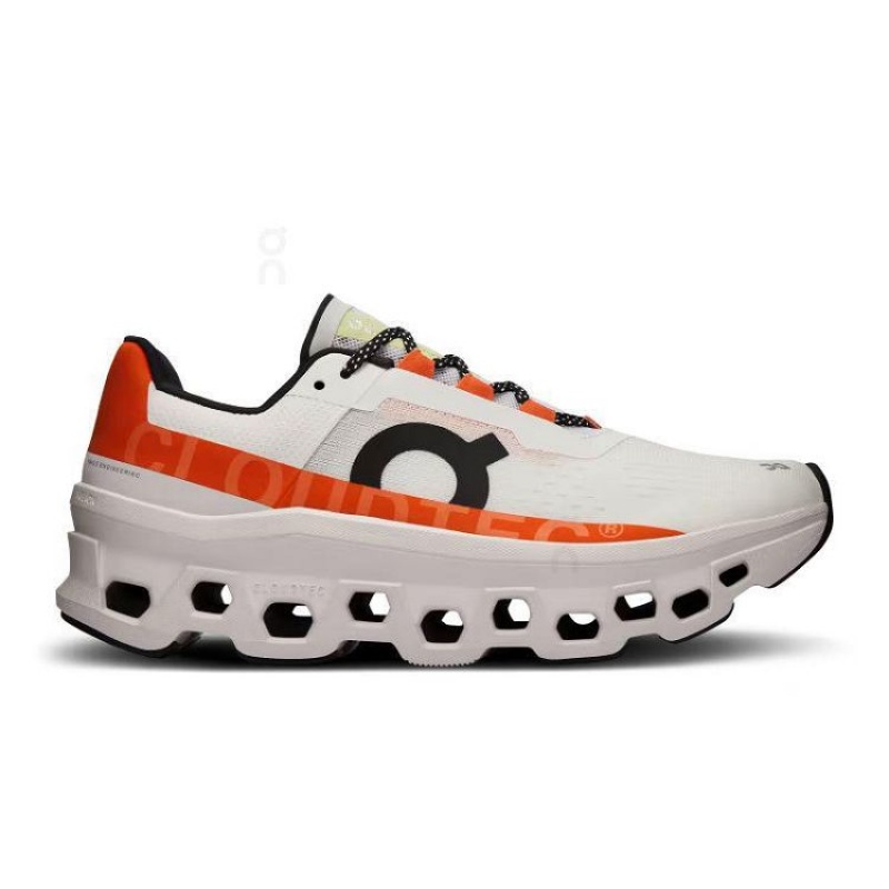 On Cloud Cloudmonster Blancas Naranjas | PE_ON8234