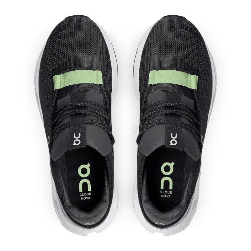 On Cloud Cloudnova Negras Verde | PE_ON8909