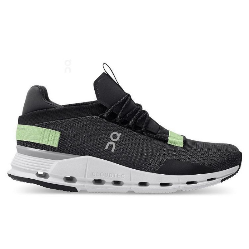 On Cloud Cloudnova Negras Verde | PE_ON8909