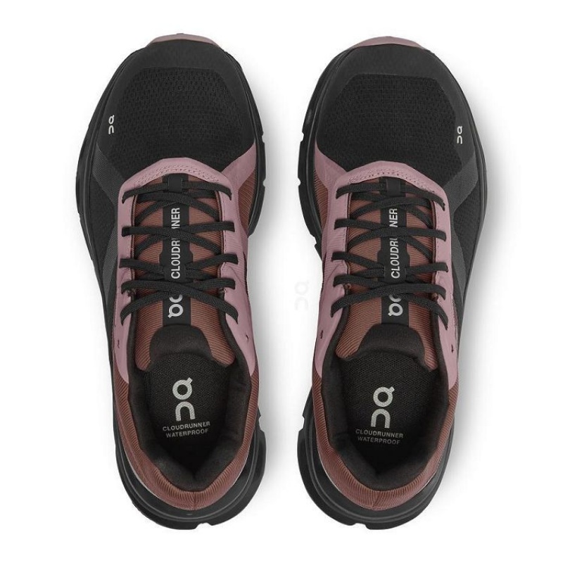 On Cloud Cloudrunner Waterproof Negras Marrones | PE_ON8868