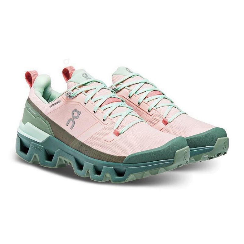 On Cloud Cloudwander Waterproof Rosas Verde | PE_ON8160