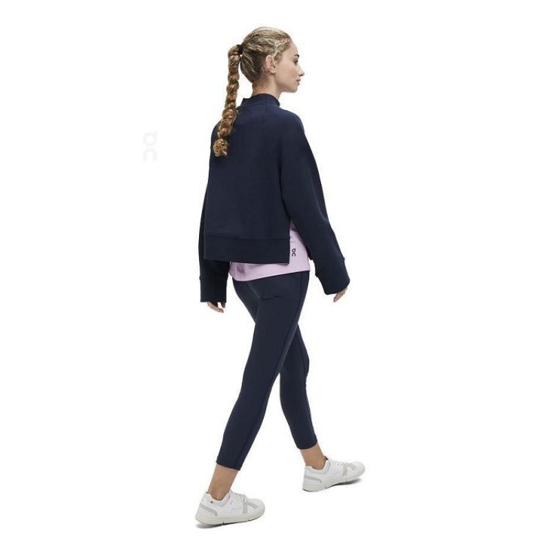 On Cloud Crew Neck Azul Marino | PE_ON8718