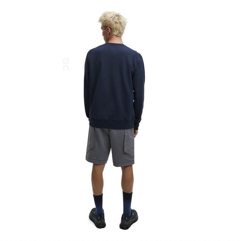On Cloud Crew Neck Azul Marino | PE_ON9166