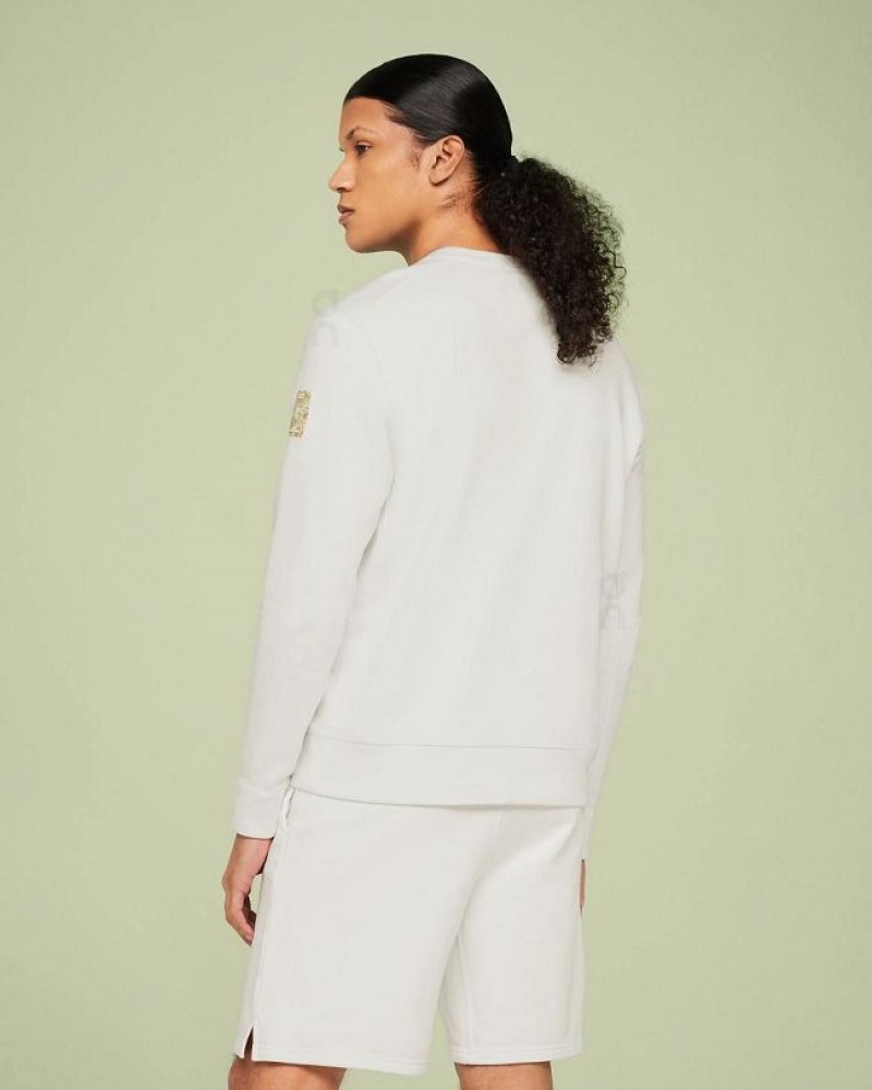 On Cloud Crew Neck Blancas | PE_ON8296