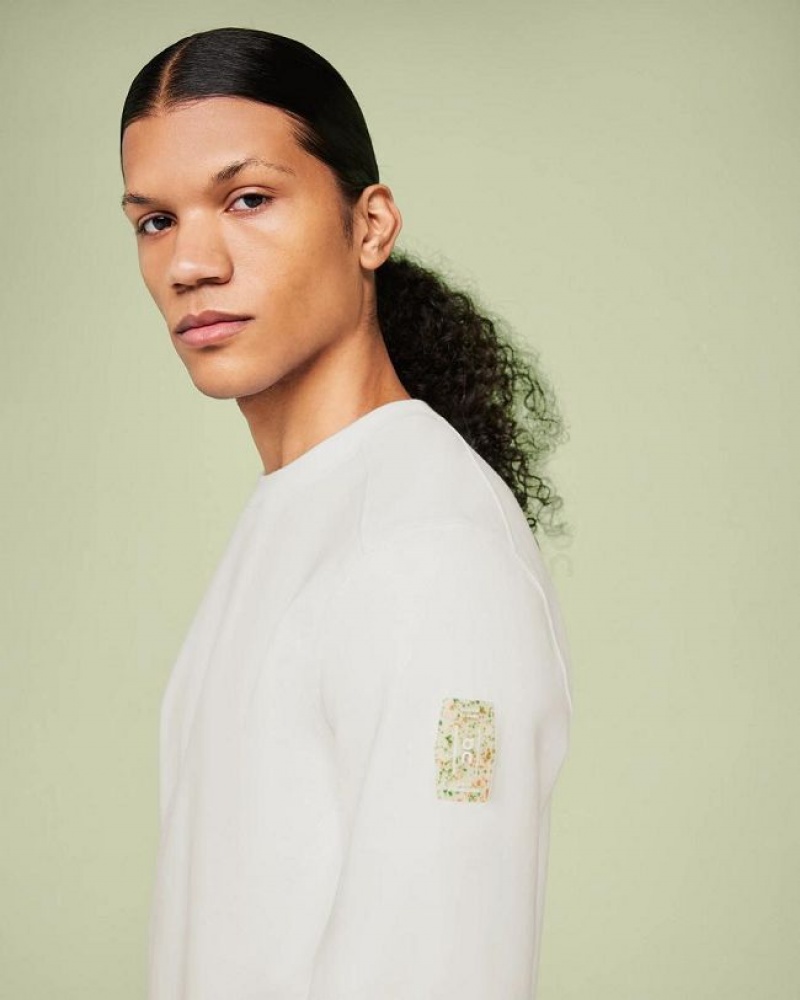 On Cloud Crew Neck Blancas | PE_ON8296