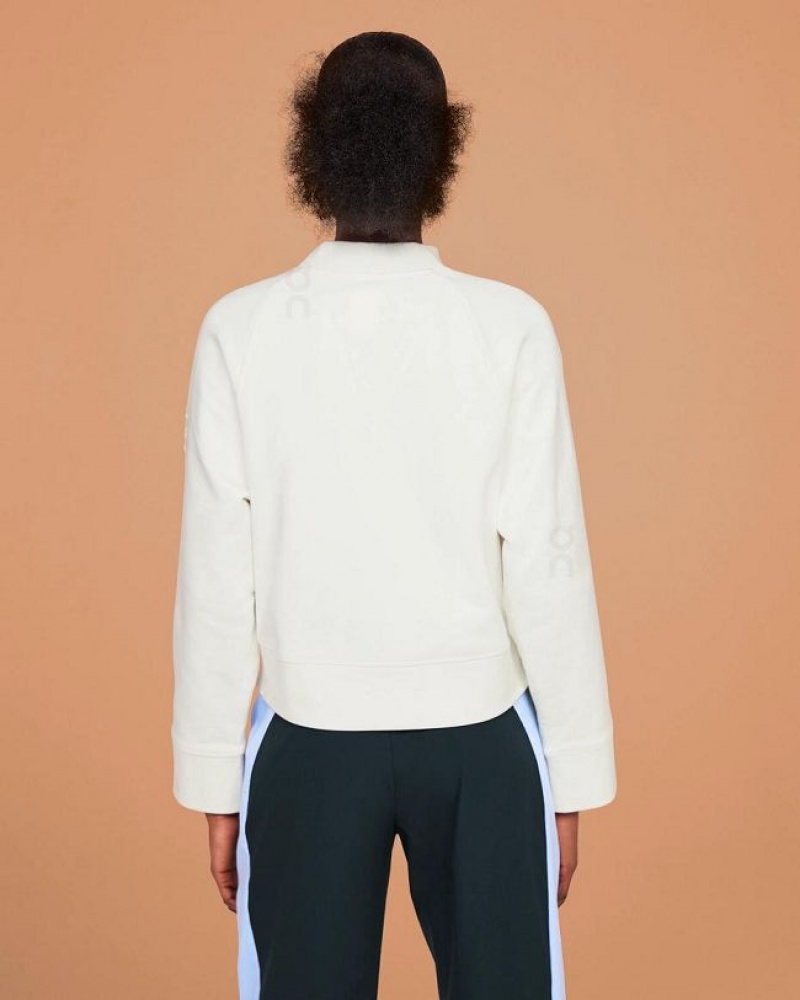 On Cloud Crew Neck Blancas | PE_ON8380