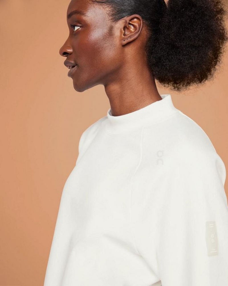 On Cloud Crew Neck Blancas | PE_ON8380