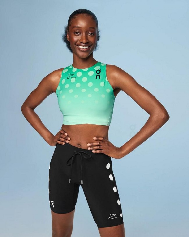 On Cloud Crop Top Light Distance Verde | PE_ON8968