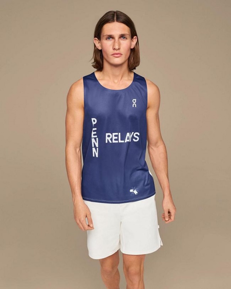 On Cloud Penn Relays Singlet Azul Real | PE_ON9148