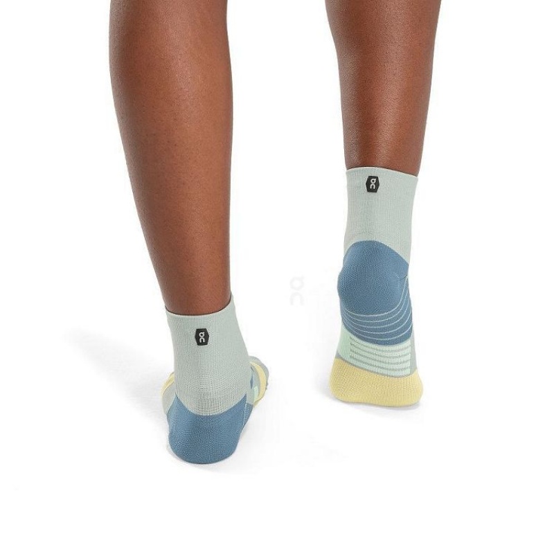 On Cloud Performance Mid Verde Azules | PE_ON8064