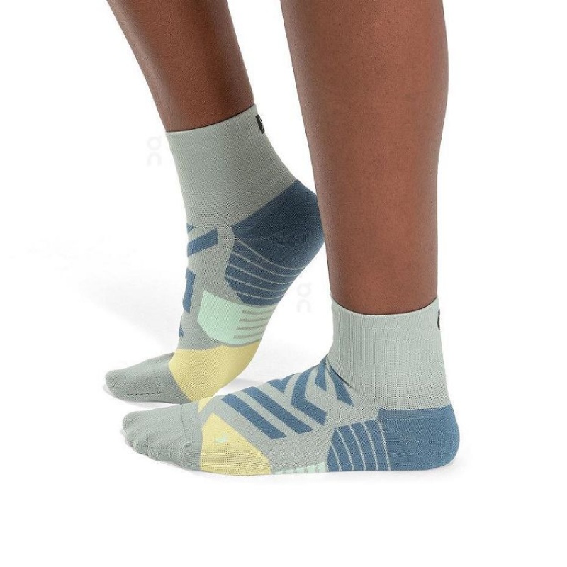 On Cloud Performance Mid Verde Azules | PE_ON8064