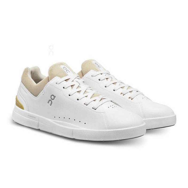 On Cloud THE ROGER Advantage Blancas Doradas | PE_ON9106