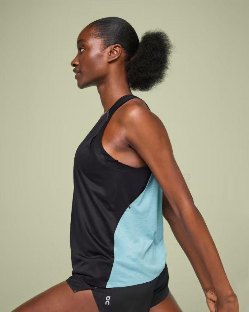 On Cloud Tank-T Negras Azules | PE_ON8673