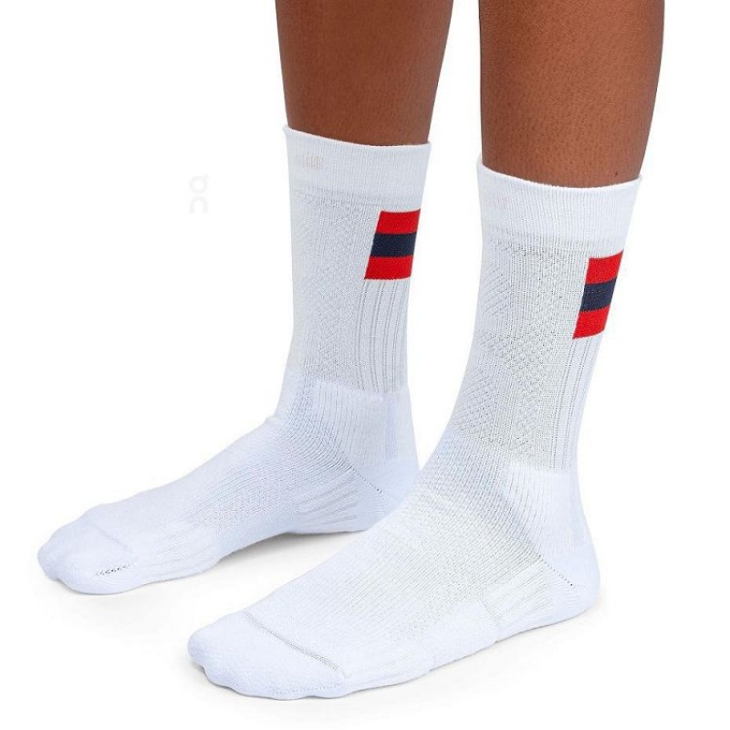 On Cloud Tennis Blancas Rojas | PE_ON8367