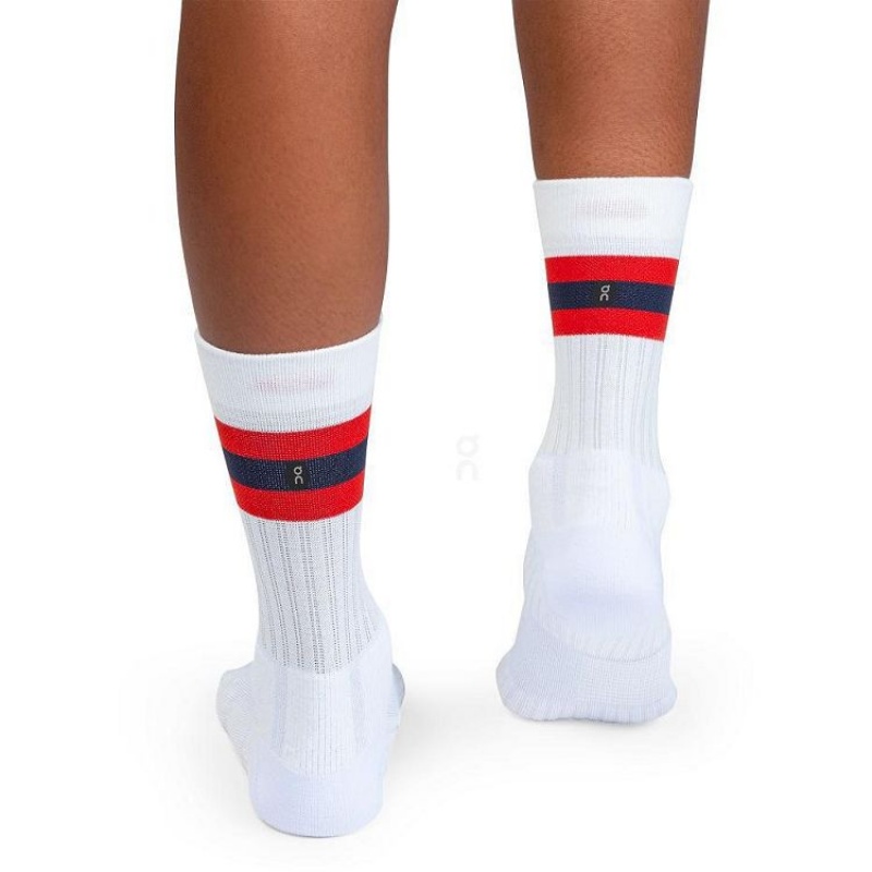 On Cloud Tennis Blancas Rojas | PE_ON8367