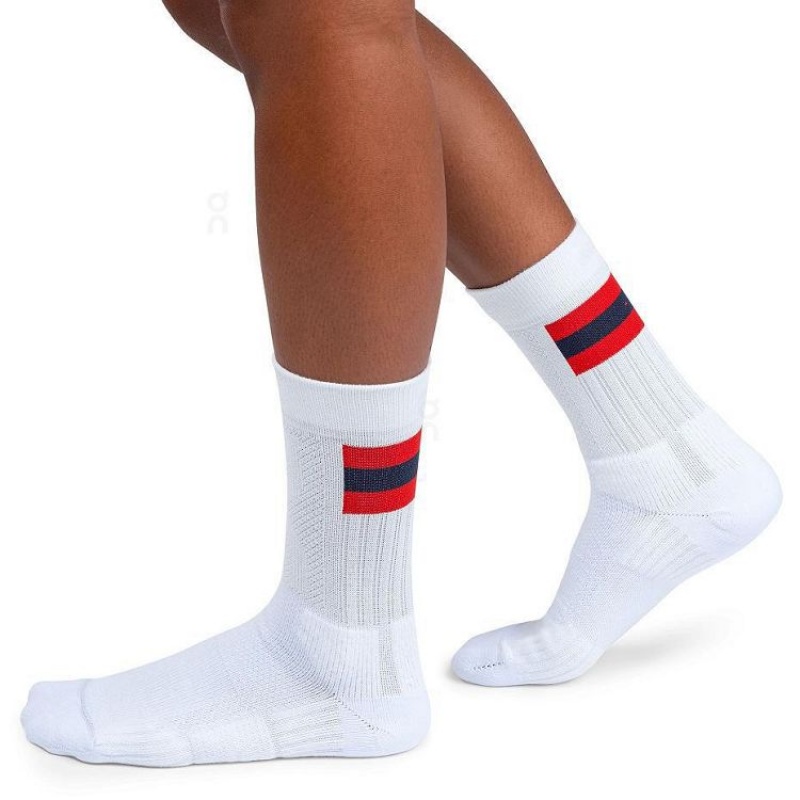 On Cloud Tennis Blancas Rojas | PE_ON8367
