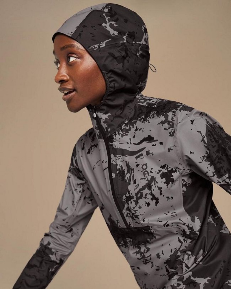 On Cloud Waterproof Anorak Gris Negras | PE_ON8080