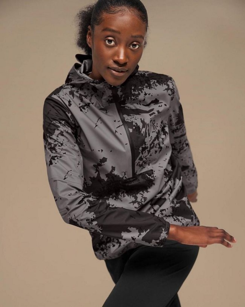 On Cloud Waterproof Anorak Gris Negras | PE_ON8080