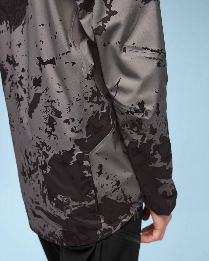 On Cloud Waterproof Anorak Gris Negras | PE_ON8455