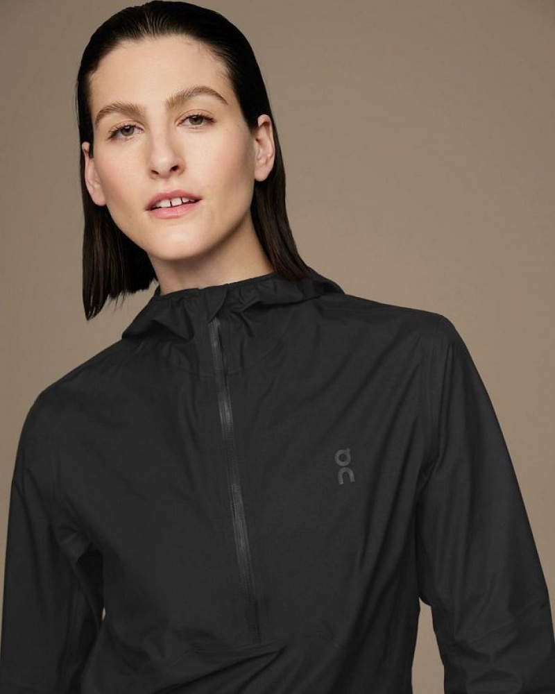 On Cloud Waterproof Anorak Negras | PE_ON9035
