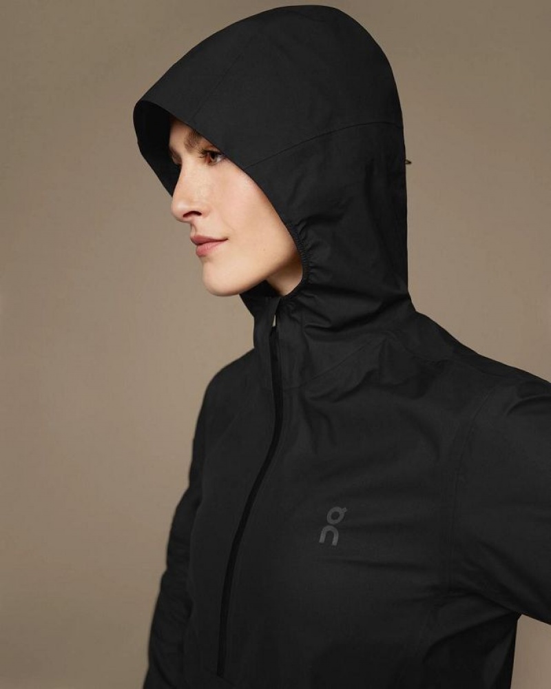 On Cloud Waterproof Anorak Negras | PE_ON9035